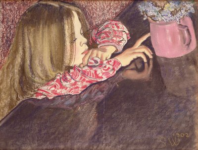 Girl with a Vase of Flowers, 1902 by Stanislaw Wyspianski